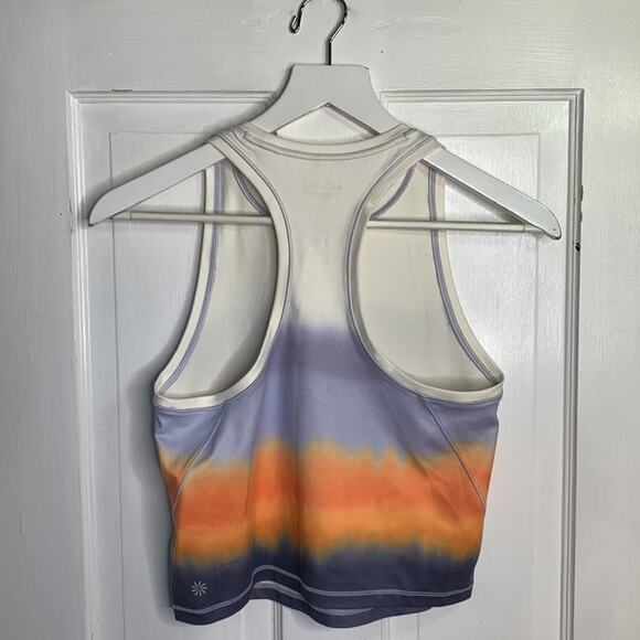 Athleta Shanti Crop Tank Top Multicolor Striped Sleeveless Pullover W-920 Sz S - Picture 5 of 6